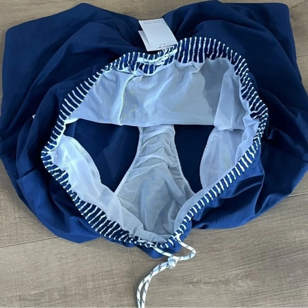 Maamgic Mens Swim Trunks Mesh Lining Navy Blue XXL Elastic‎ Waist Drawstring NWT